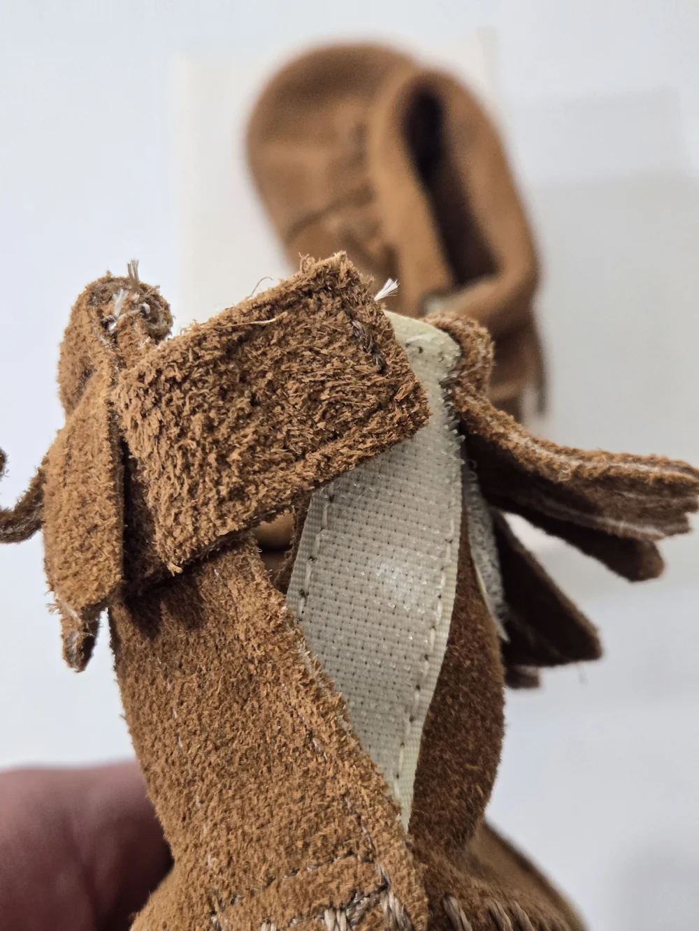 Minnetonka Infant Brown Suede Fringe Moccasins